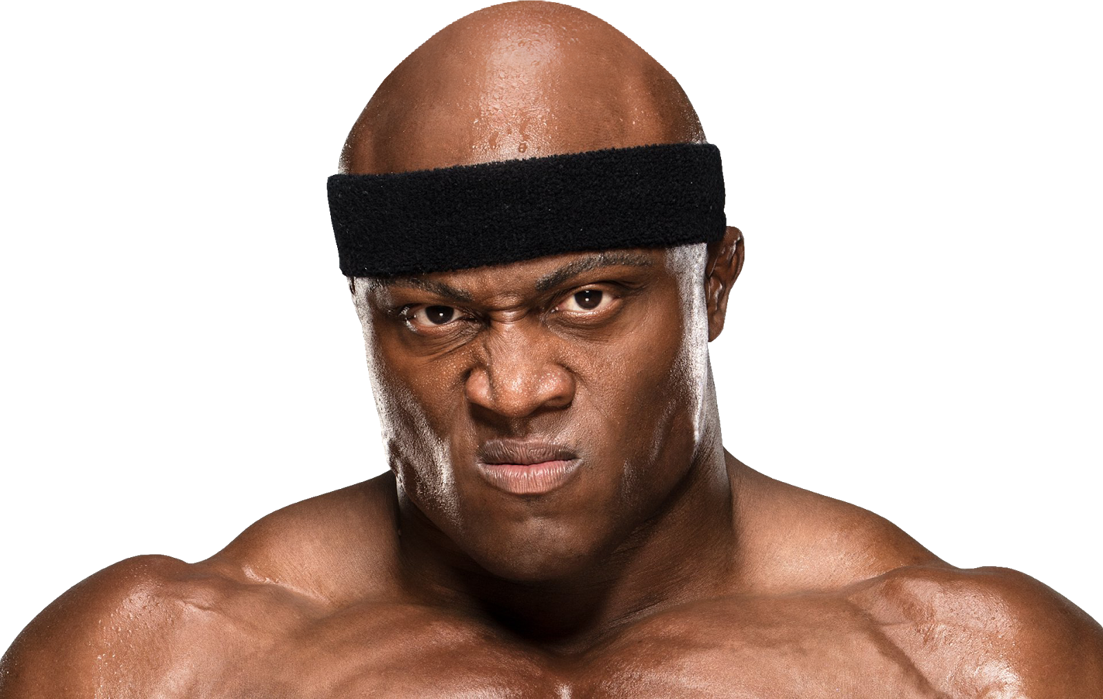 Intense Athlete Portrait PNG Image