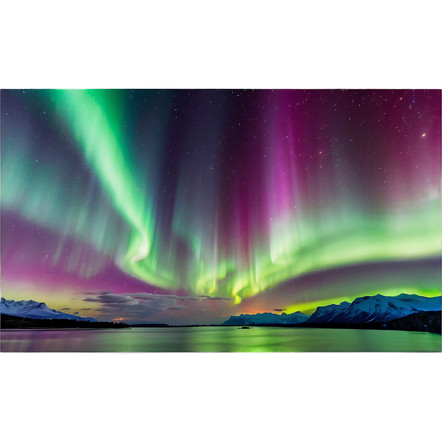 Intense Aurora Borealis Scene Png Owi PNG Image