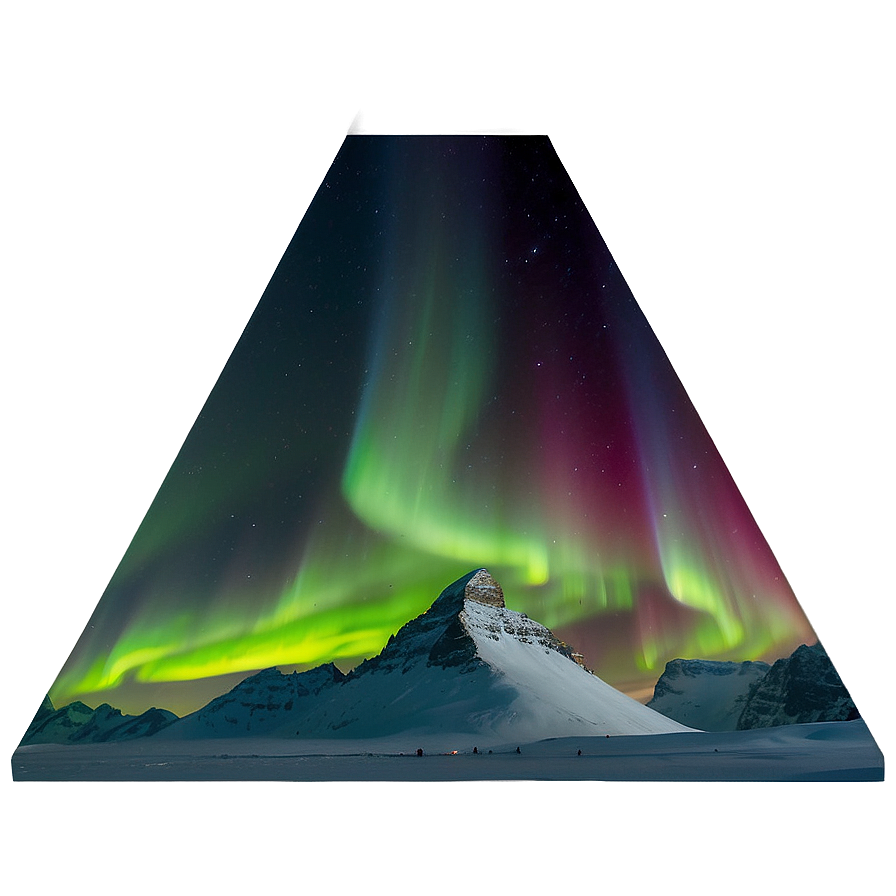 Intense Aurora Borealis Scene Png Wwr PNG Image