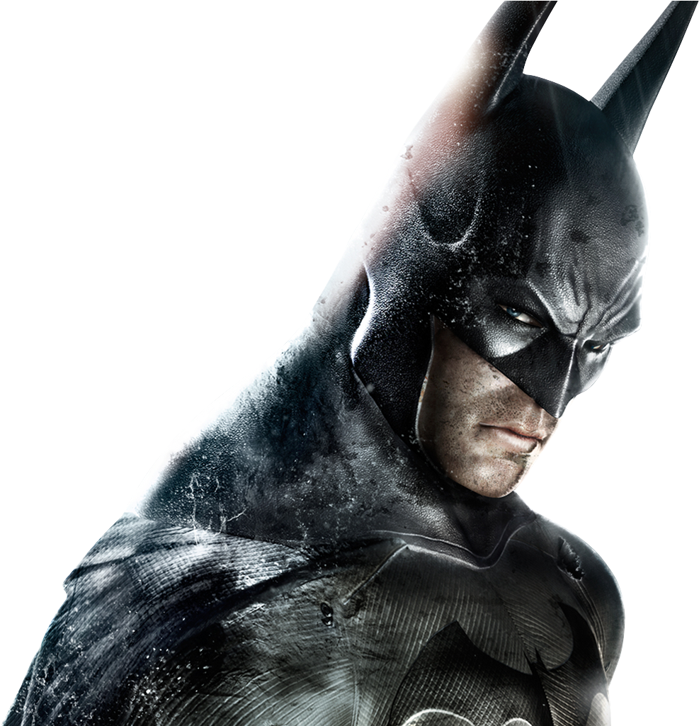 Intense Batman Close Up PNG Image