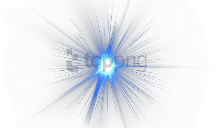 Intense Blue Light Burst PNG Image