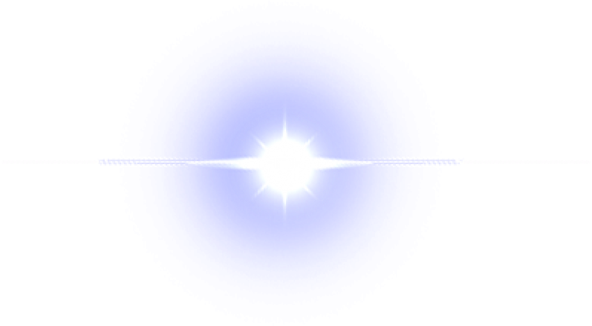 Intense Blue Light Flare PNG Image