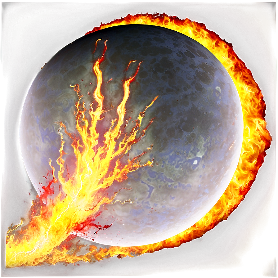 Intense Fireball Png D PNG Image