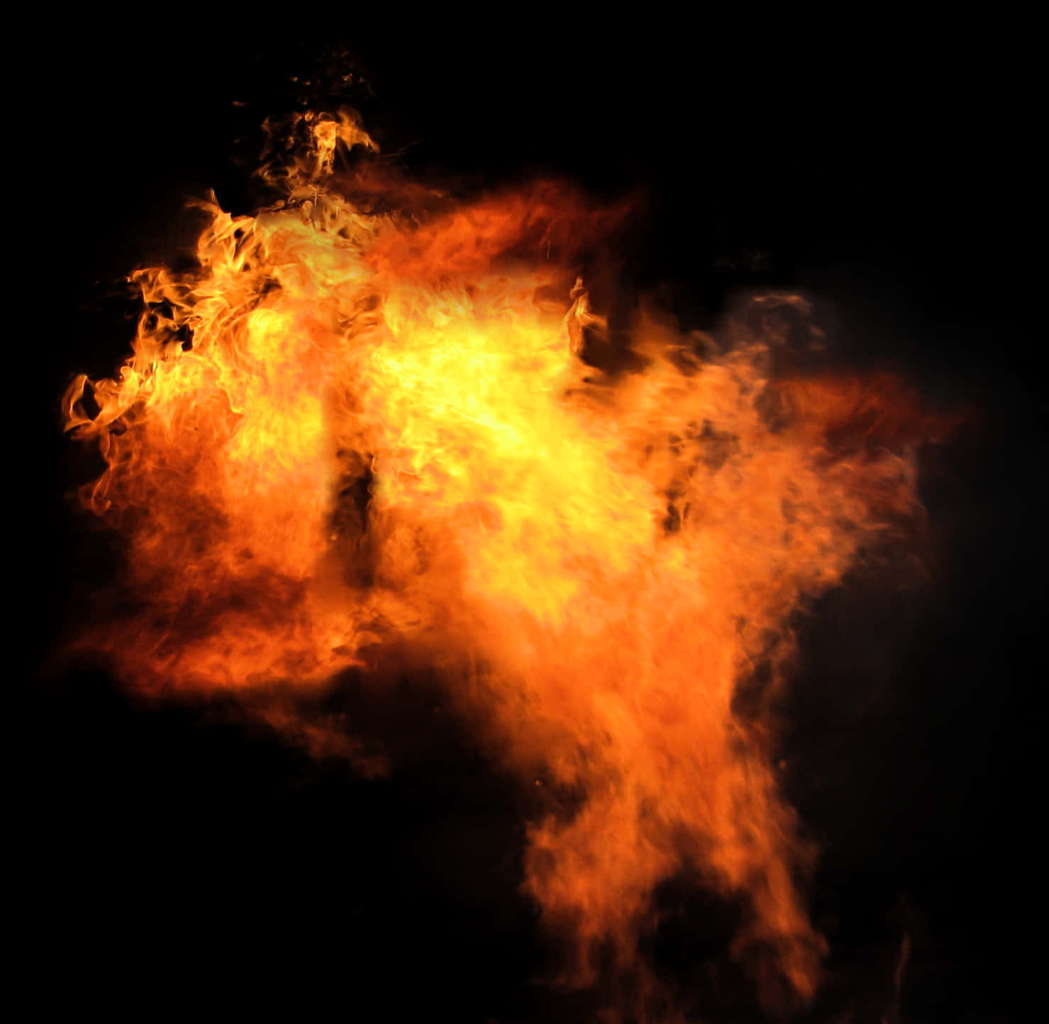 Intense_ Flame_ Black_ Background.jpg PNG Image