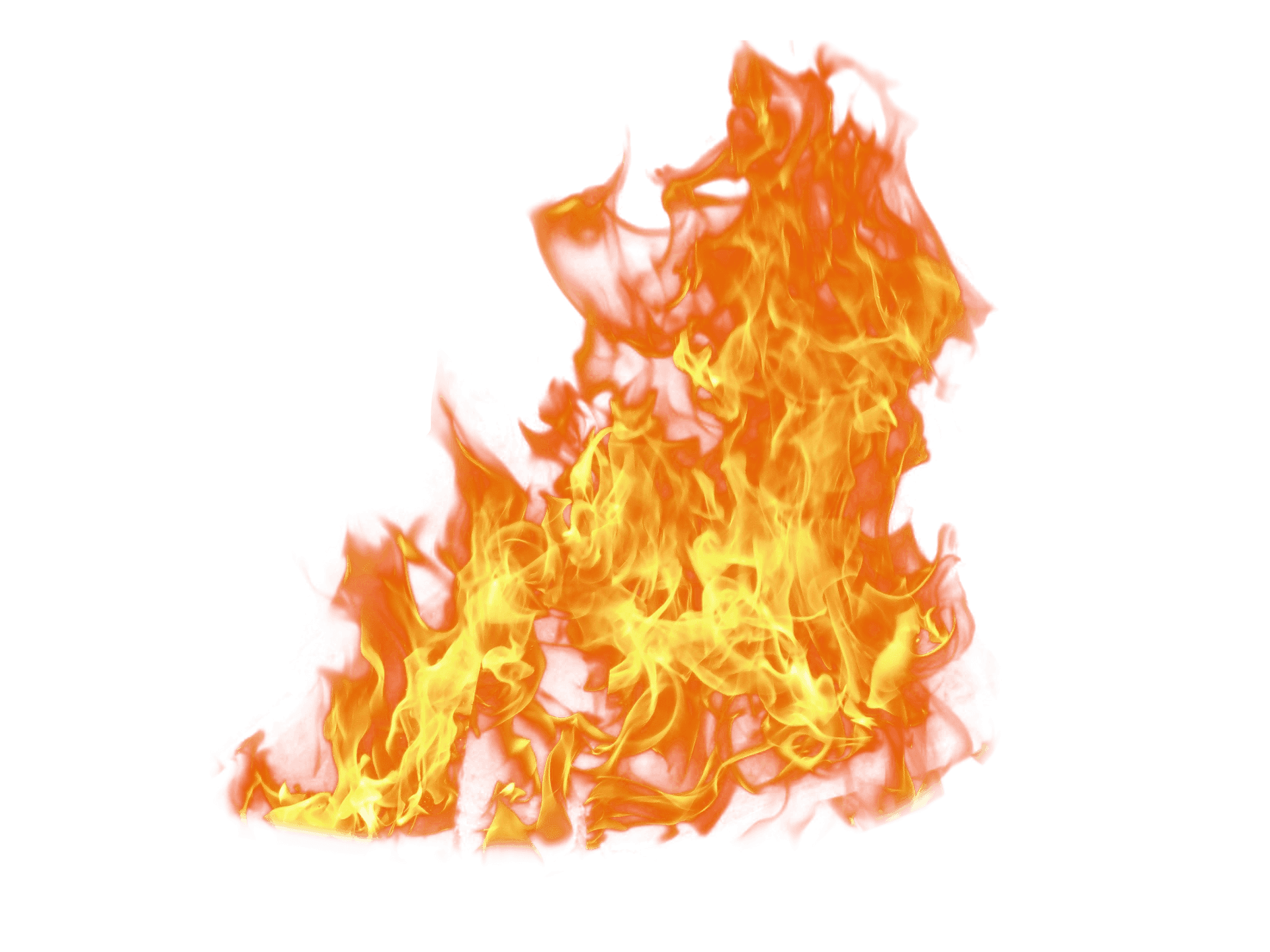 Intense_ Flame_ Isolated_on_ Blue_ Background PNG Image