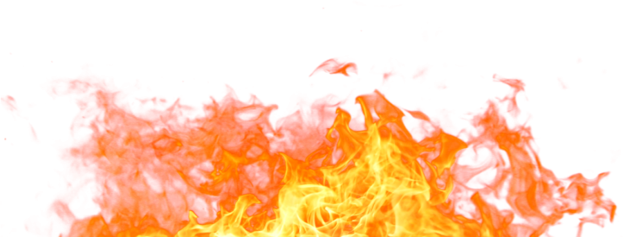 Intense Flame Texture PNG Image