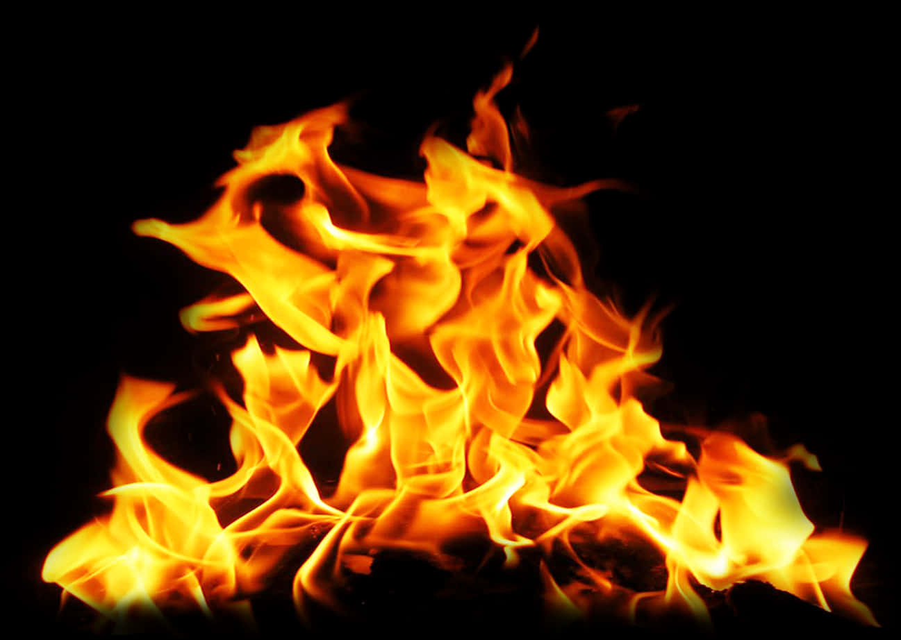 Intense Flames Dancingin Darkness.jpg PNG Image