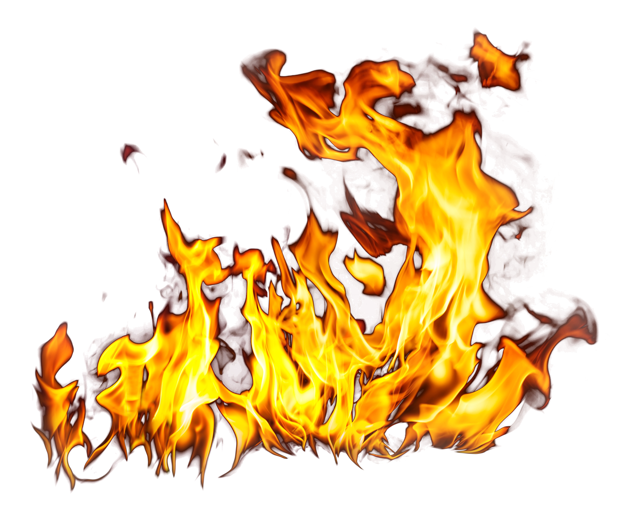 Intense Flames Graphic PNG Image