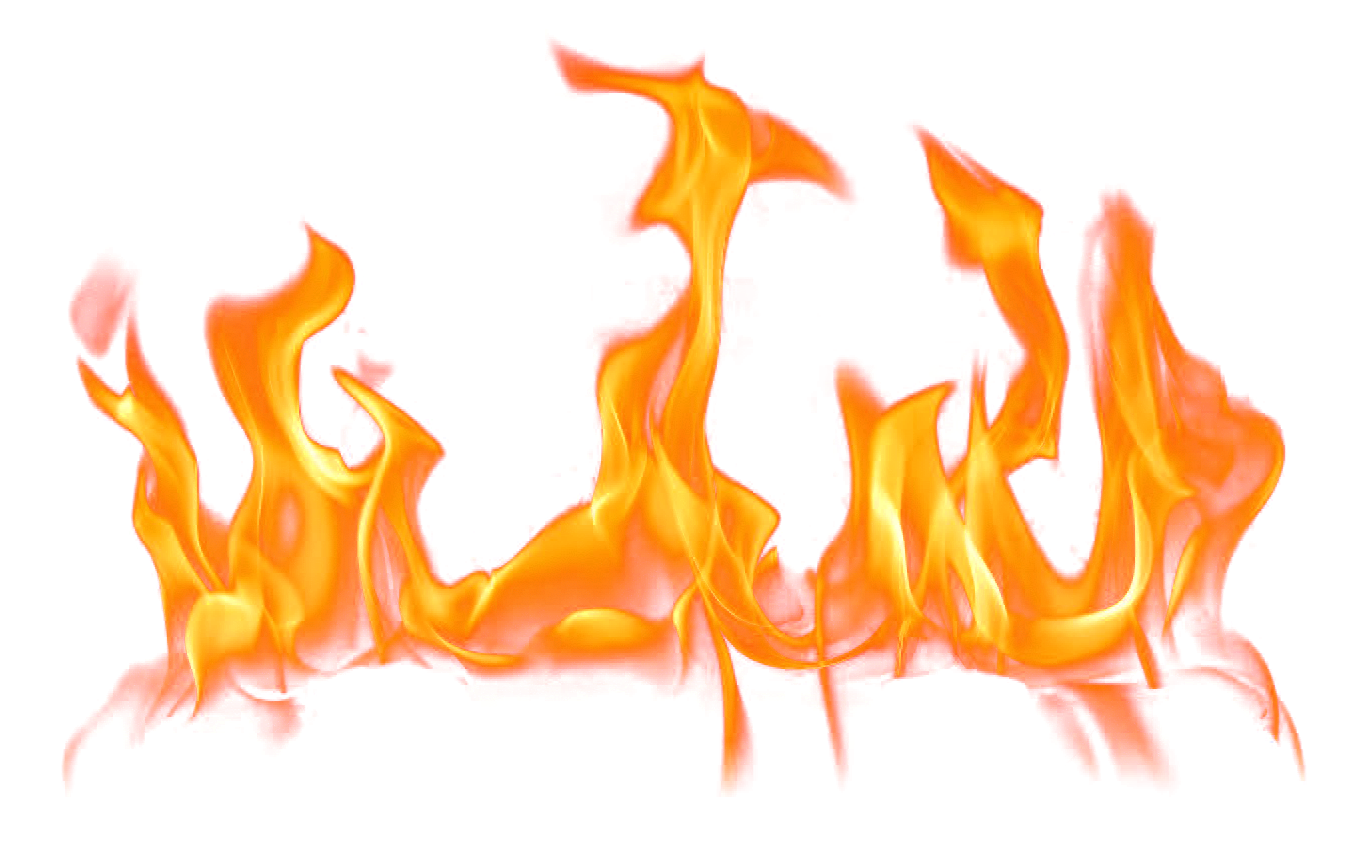 Intense Flames Transparent Background PNG Image