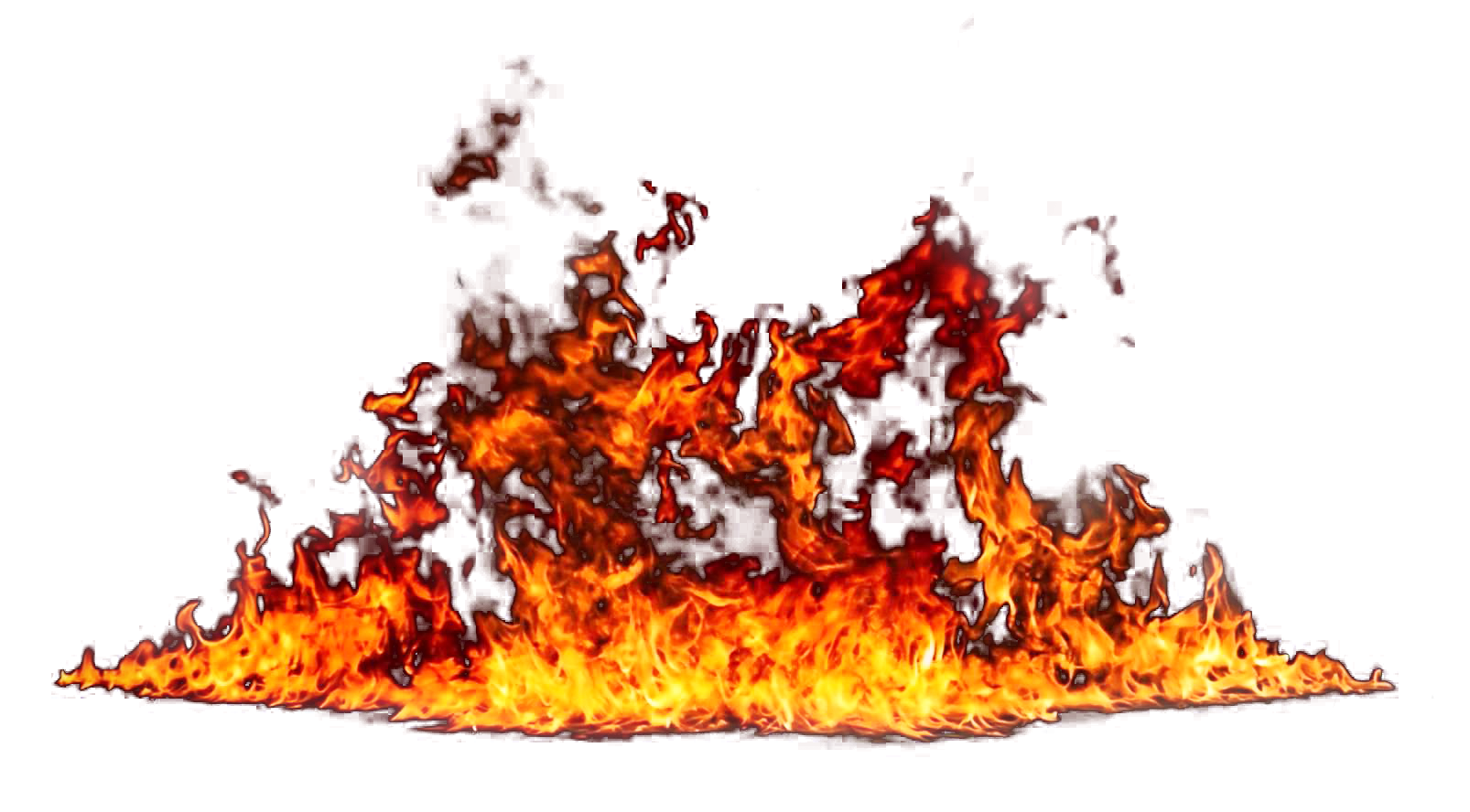 Intense Flameson Gray Background PNG Image