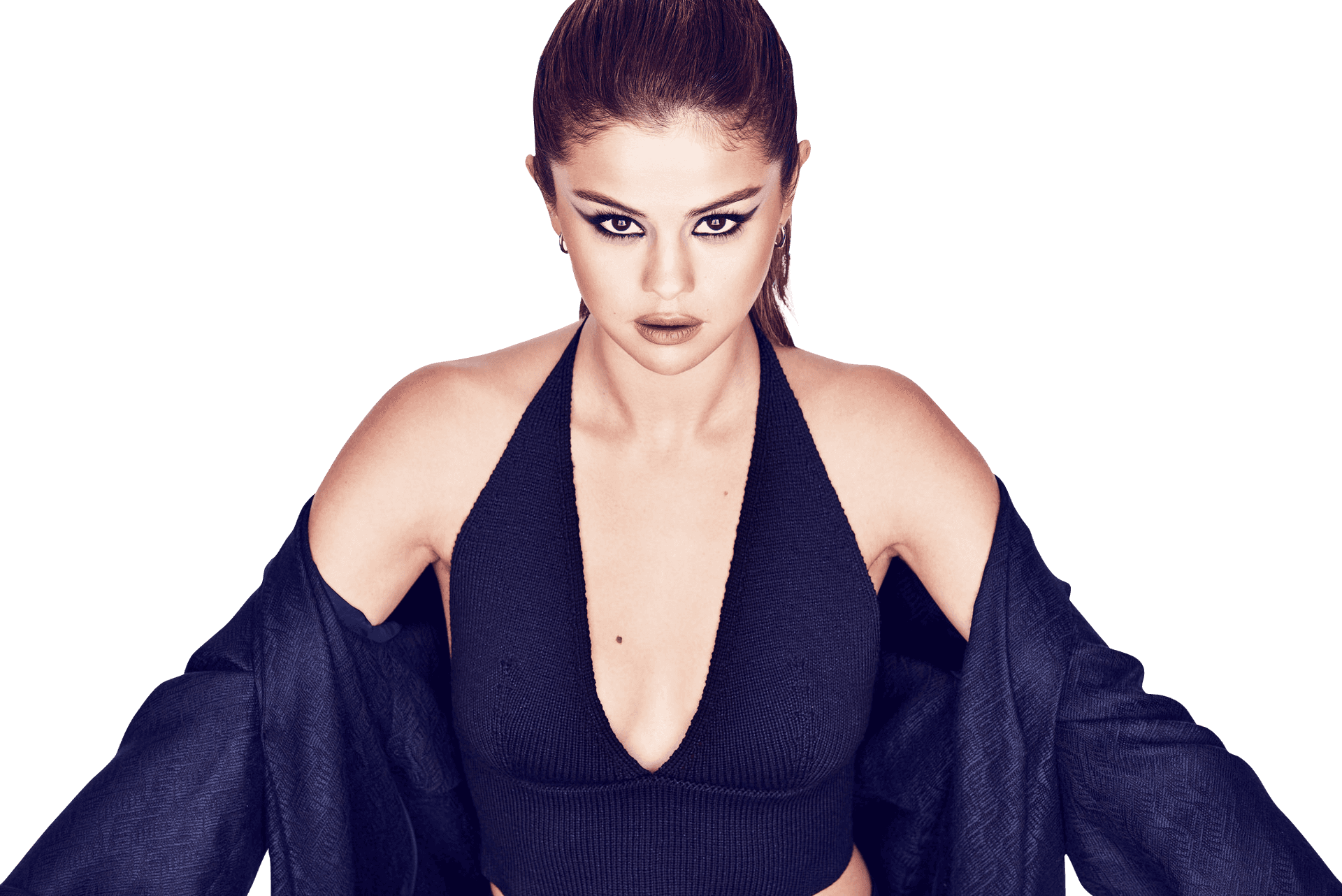 Intense Gaze Celebrity Portrait PNG Image