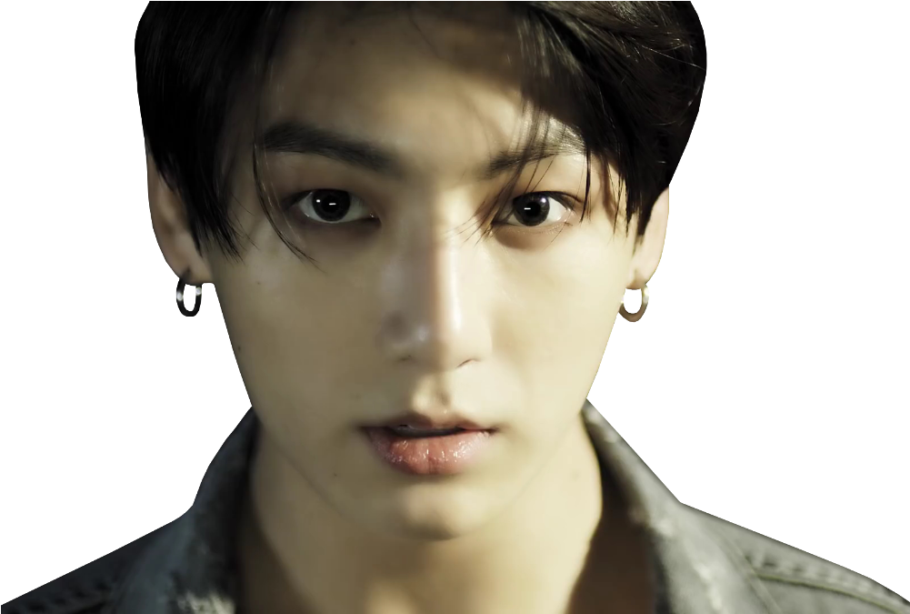 Intense_ Gaze_ Portrait_ Jungkook PNG Image