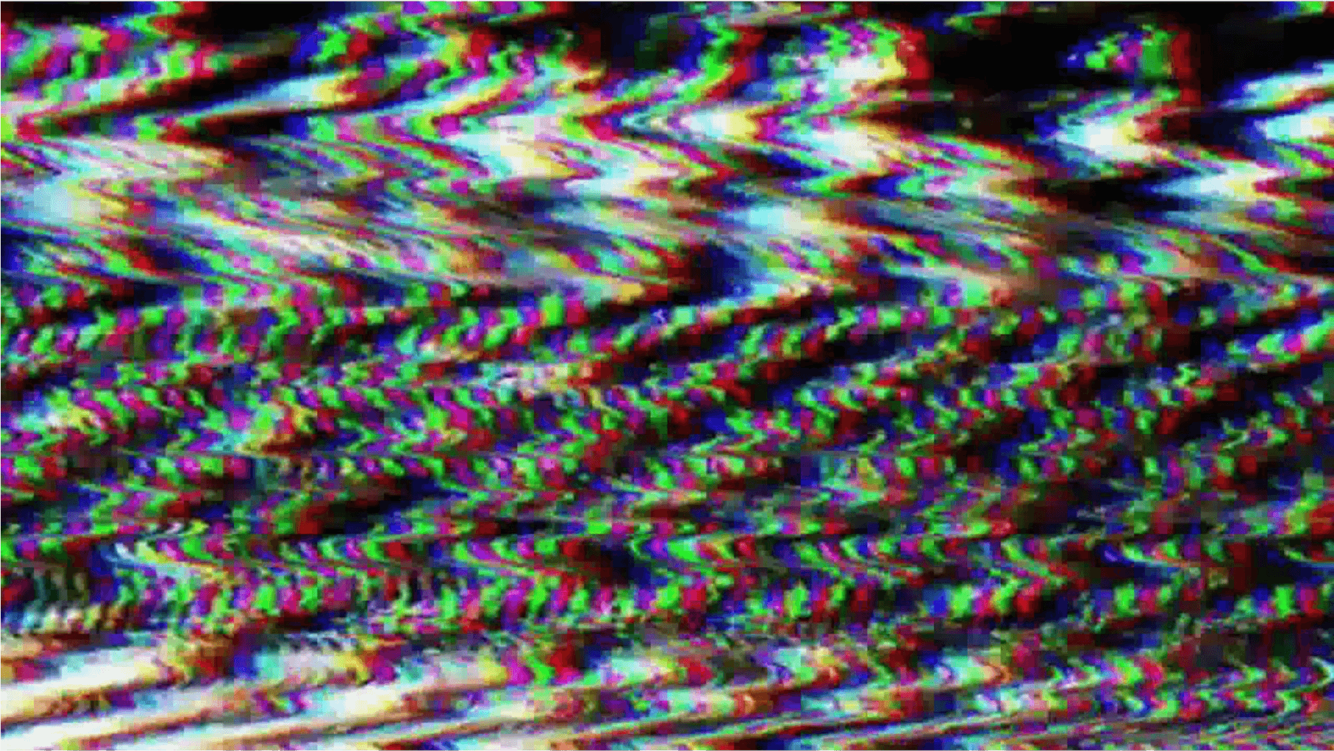 Intense Glitch Effect Distortion PNG Image