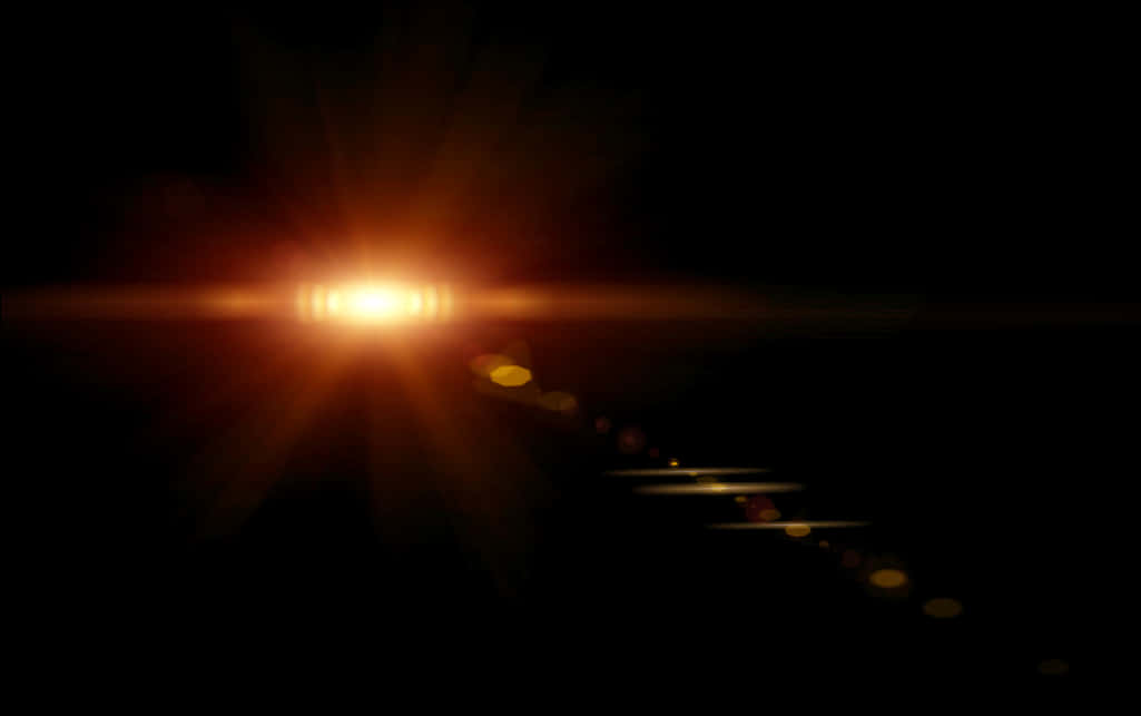 Intense Lens Flare Effect PNG Image