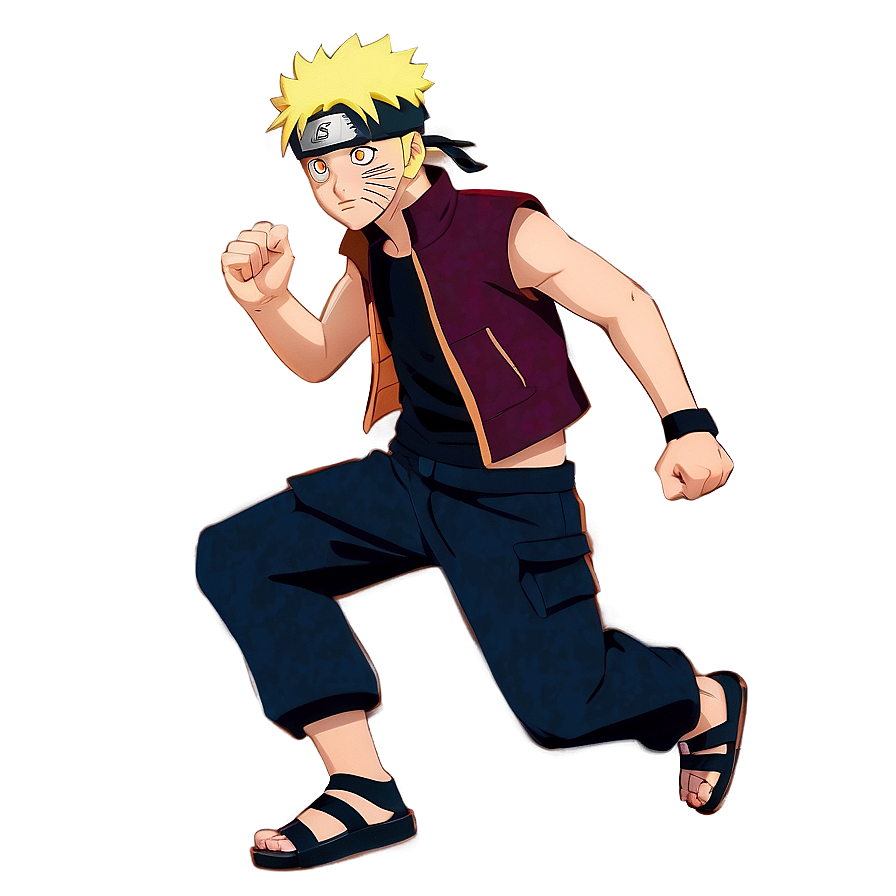 Intense Naruto Running Scene Png Hjl PNG Image