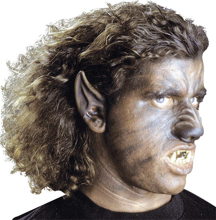 Intense Werewolf Transformation PNG Image