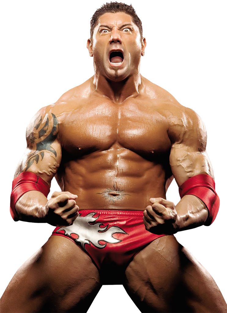 Intense Wrestler Pose PNG Image