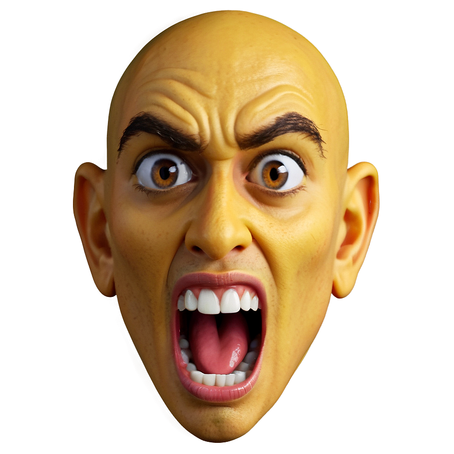 Intense Yelling Face Emoji Png Cpf25 PNG Image