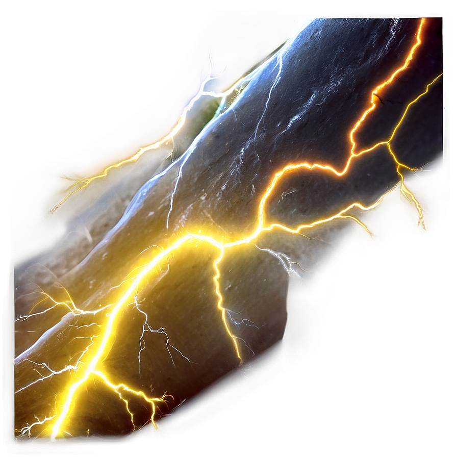 Intense Yellow Lightning Png Ntl PNG Image