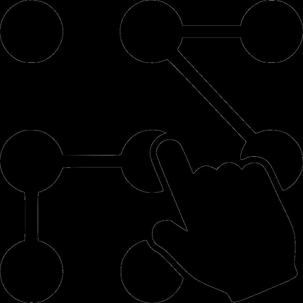 Interactive Diagram Outline PNG Image