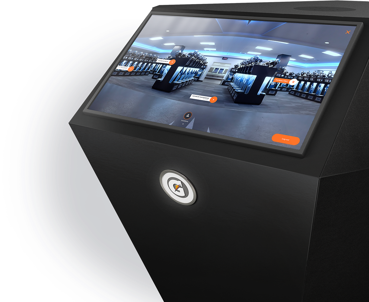 Interactive Kiosk Display PNG Image