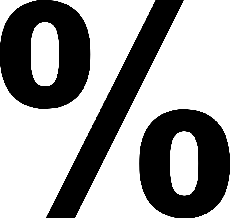 Interest Rate Percentage Symbol PNG Image