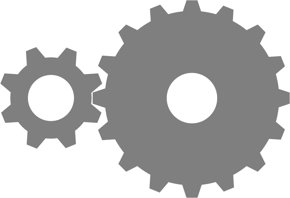 Interlocking Gears Graphic PNG Image