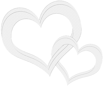 Interlocking Hearts Graphic PNG Image