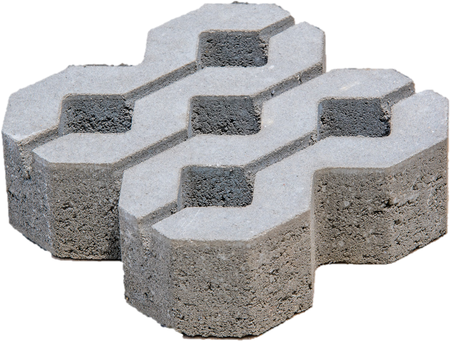 Interlocking Paving Stones Texture PNG Image