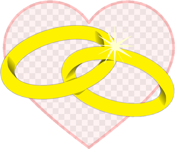 Interlocking Wedding Rings Clipart PNG Image