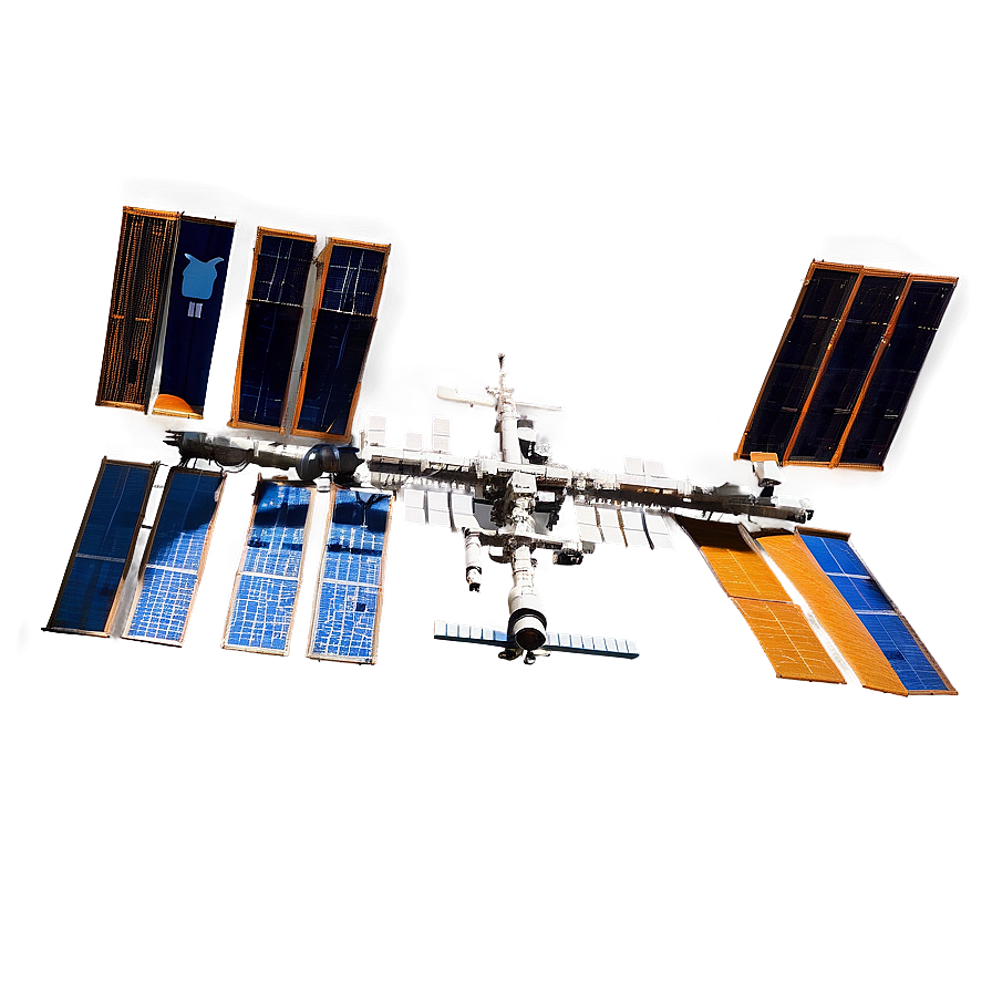 International Space Station Silhouette Png Kqc41 PNG Image