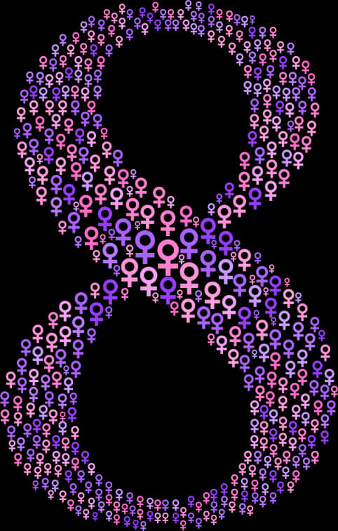 International Womens Day Symbol Art PNG Image