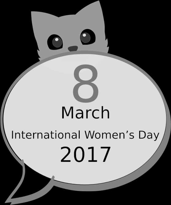 International Womens Day2017 Cat Graphic PNG Image