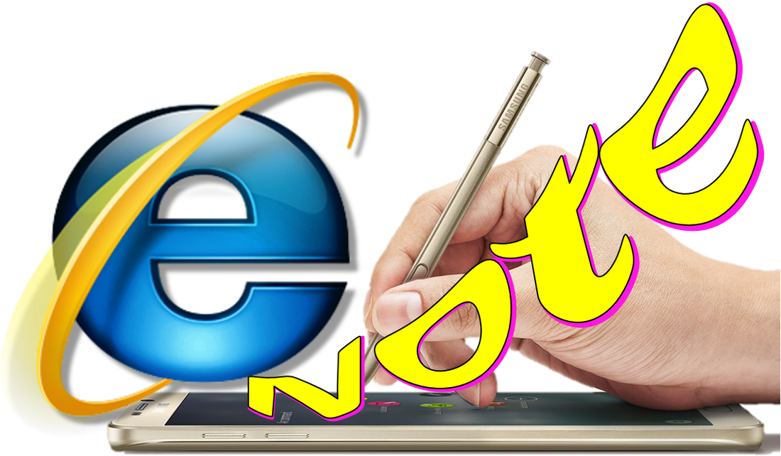 Internet Explorer Note Taking Concept PNG Image