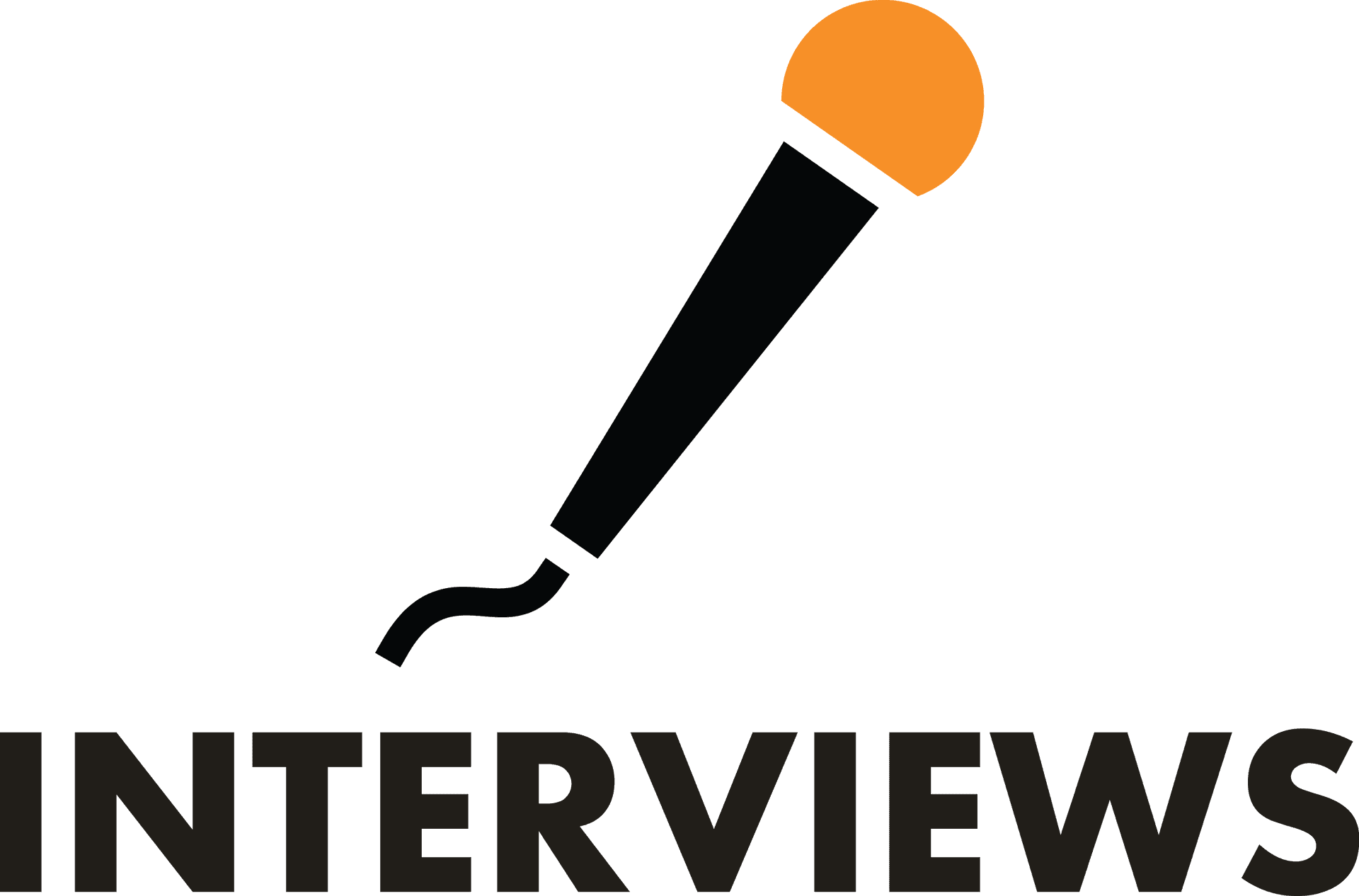 Interview Microphone Logo PNG Image