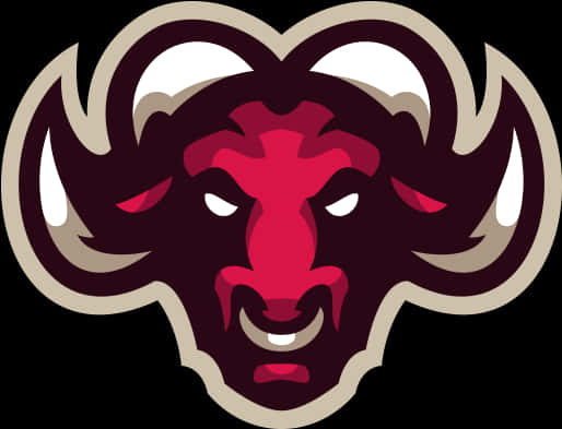 Intimidating Bull Mascot Logo PNG Image