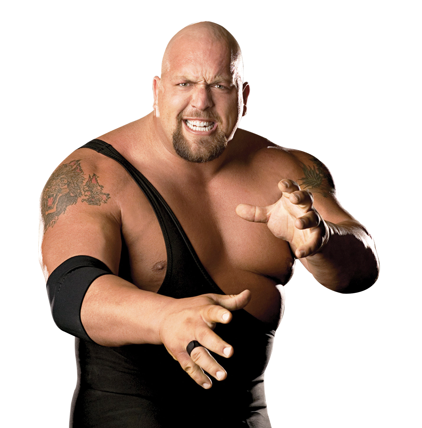 Intimidating_ Wrestler_ Pose PNG Image