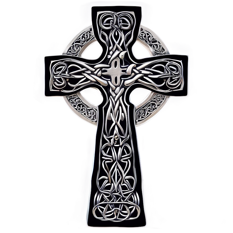 Intricate Celtic Cross Graphic Png Mnn79 PNG Image