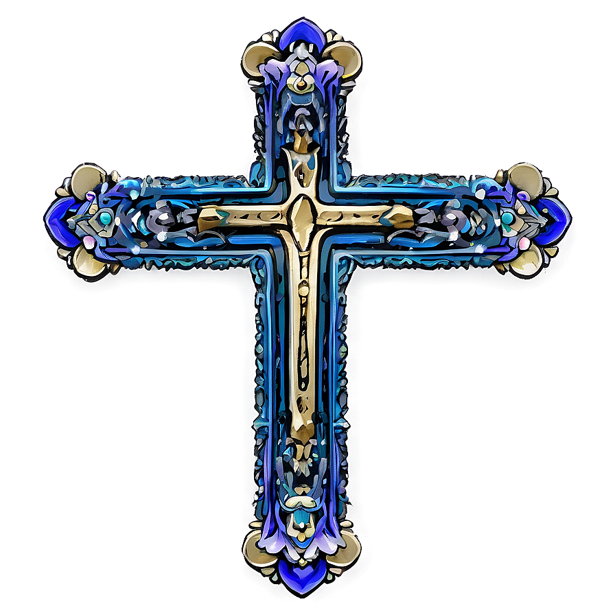 Intricate Cross Structure Png 45 PNG Image