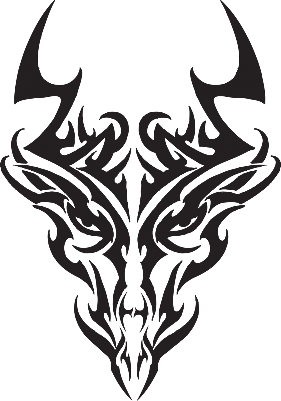 Intricate Dragon Tattoo Design PNG Image