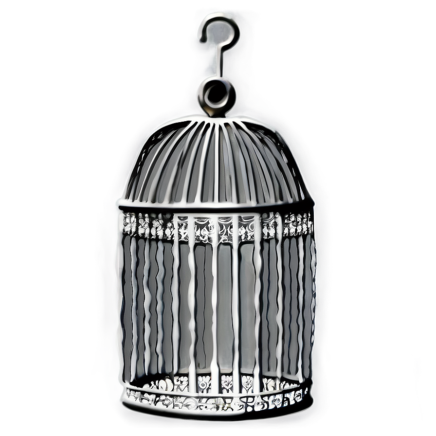 Intricate Lace Birdcage Png Fcb PNG Image