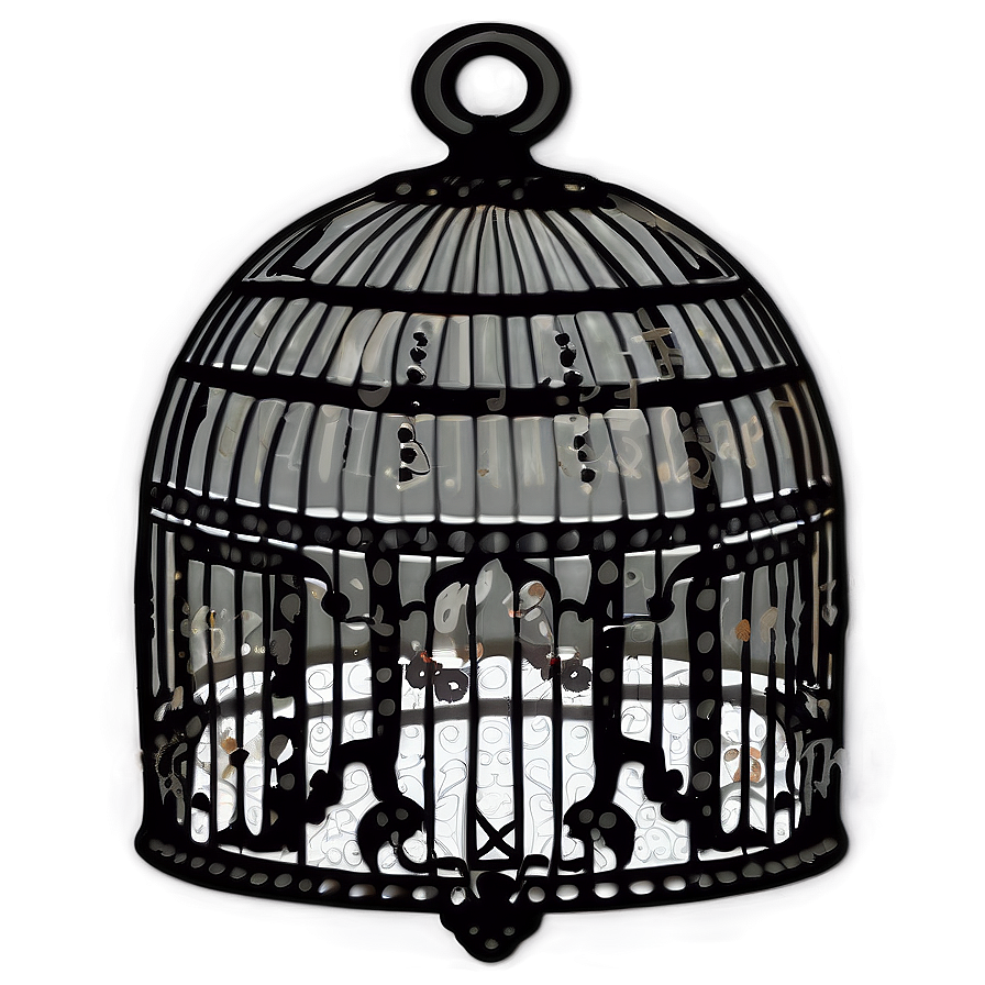 Intricate Lace Birdcage Png Xfi PNG Image