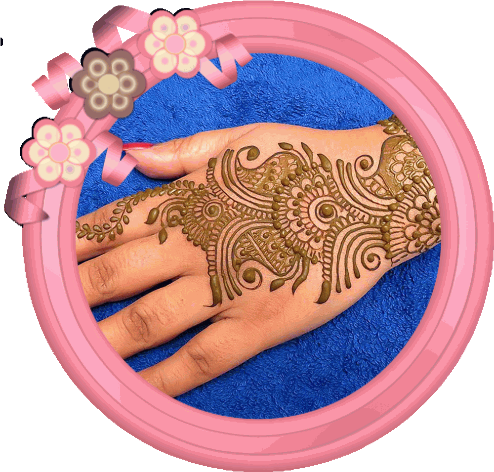 Intricate Mehndi Designon Hand PNG Image