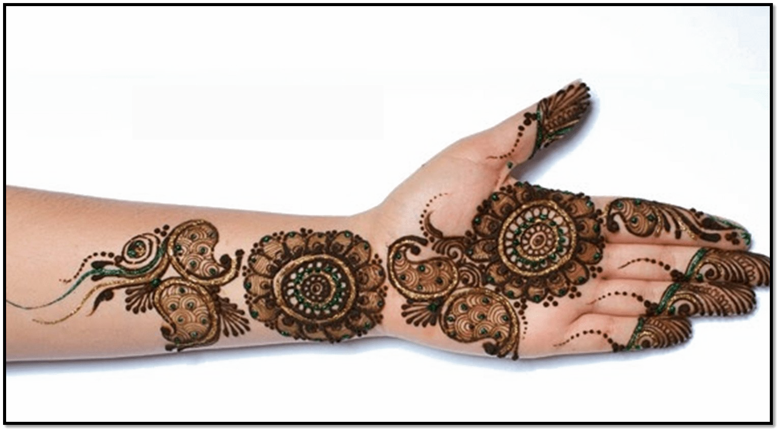 Intricate Mehndi Designon Handand Arm PNG Image