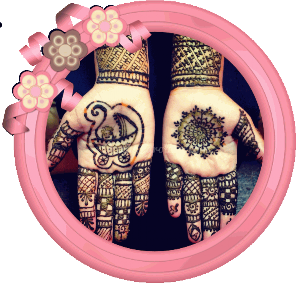 Intricate Mehndi Designson Hands PNG Image