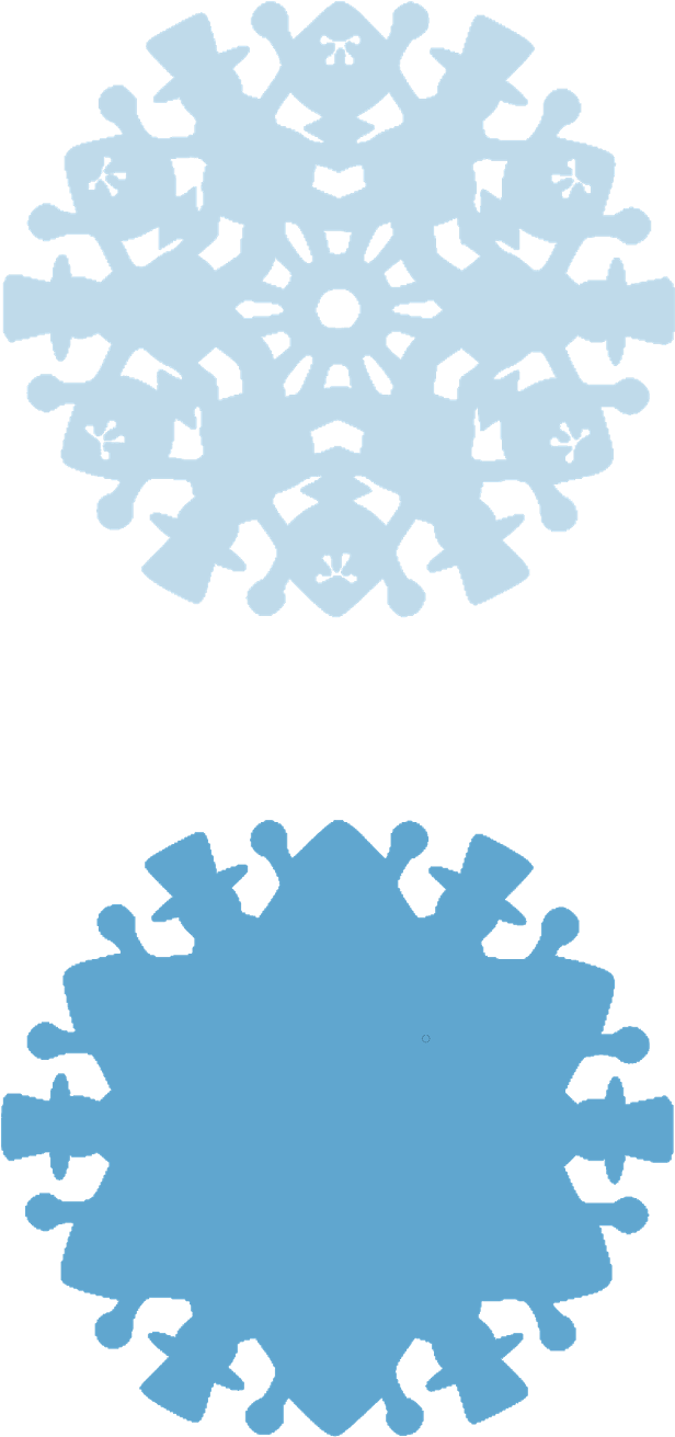 Intricate Paper Snowflakes Design PNG Image