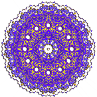 Intricate Purple Mandala Pattern.jpg PNG Image