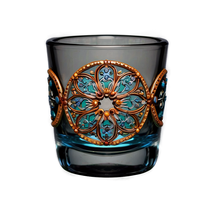 Intricate Shot Glass Design Png 78 PNG Image