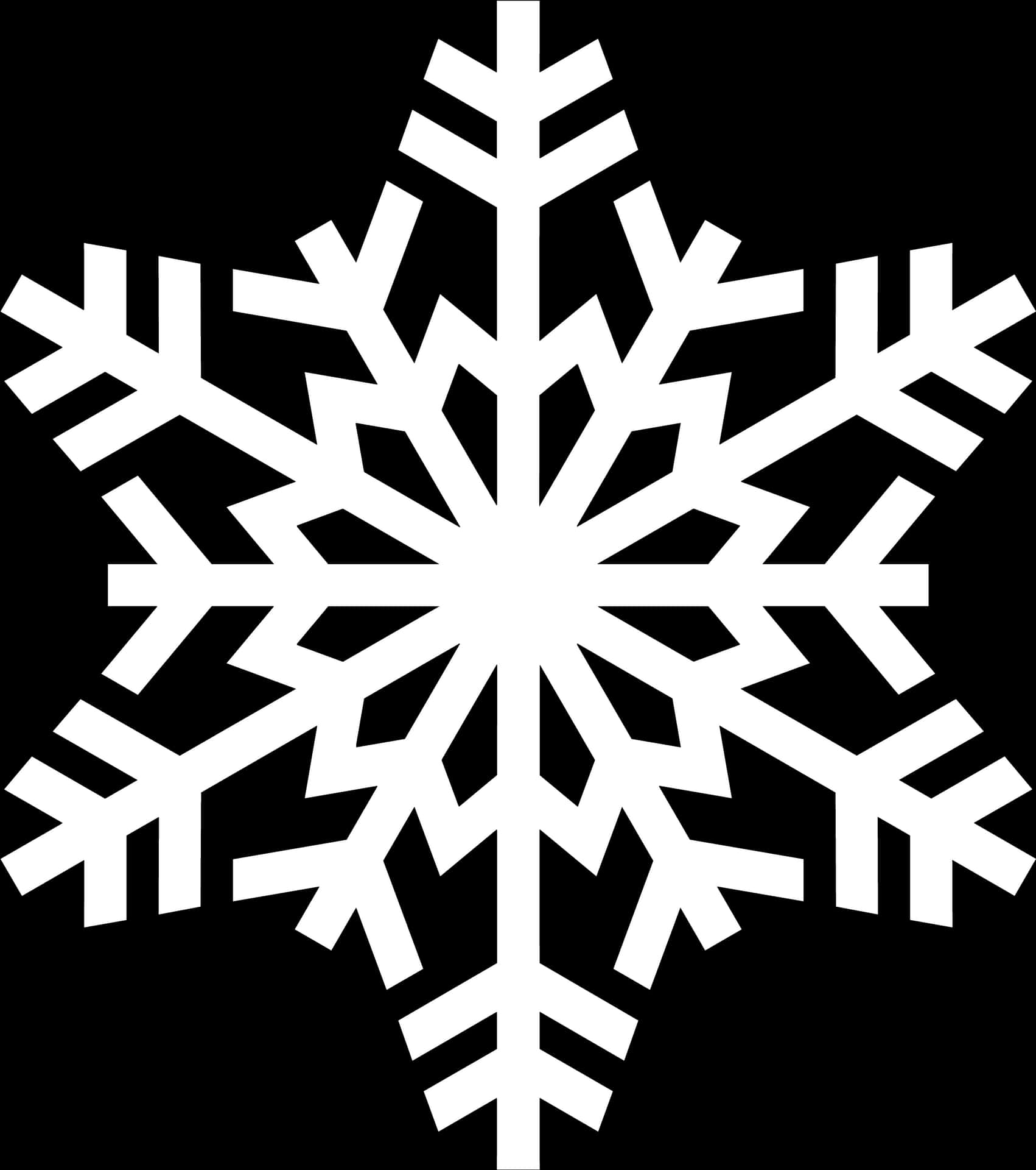 Intricate Snowflake Design PNG Image