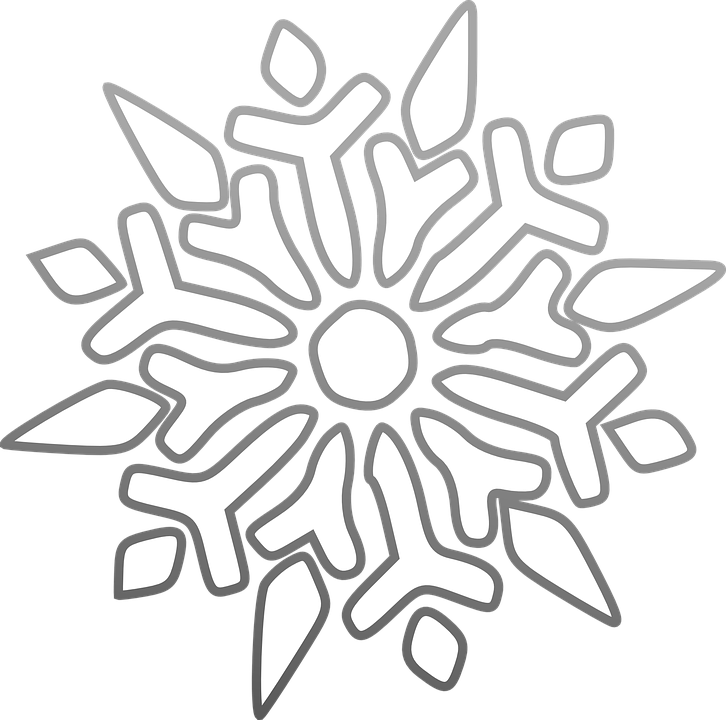 Intricate Snowflake Design PNG Image